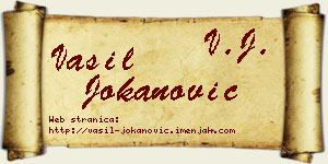 Vasil Jokanović vizit kartica